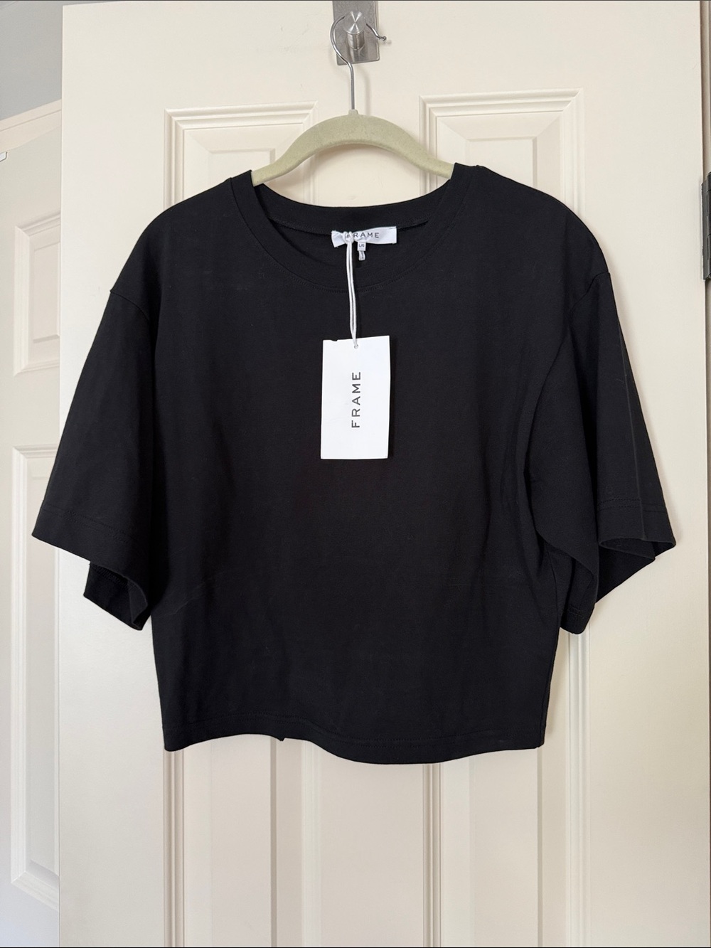 Frame Denim elastic Back Black Tee
